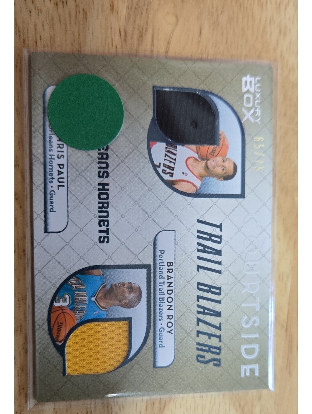 2007-08 Topps Luxury Box - Courtside Dual Relics Chris Paul, Brandon Roy #CDRRP